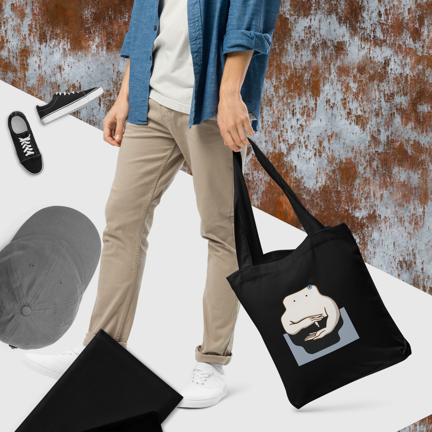 Cotton tote bag - little toy_NO