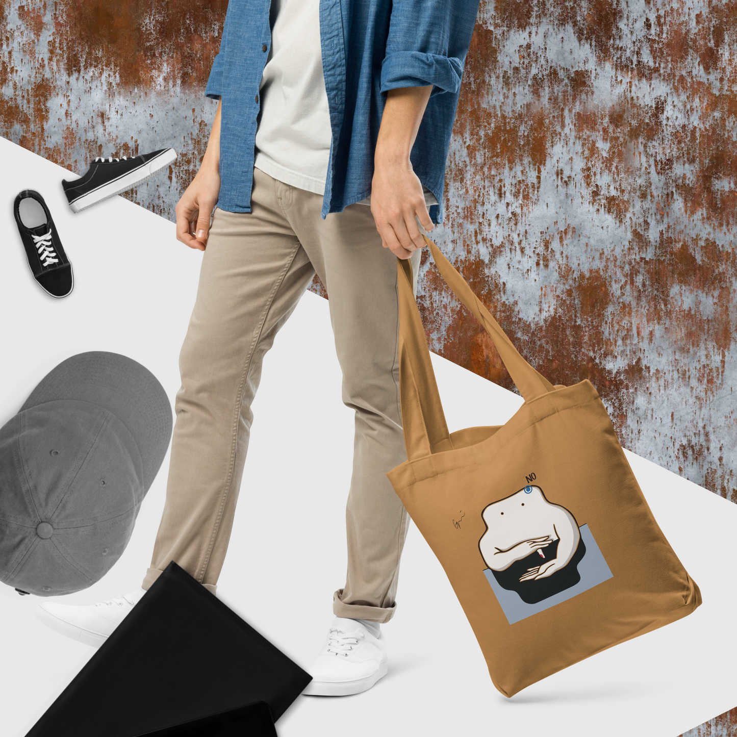 Cotton tote bag - little toy_NO