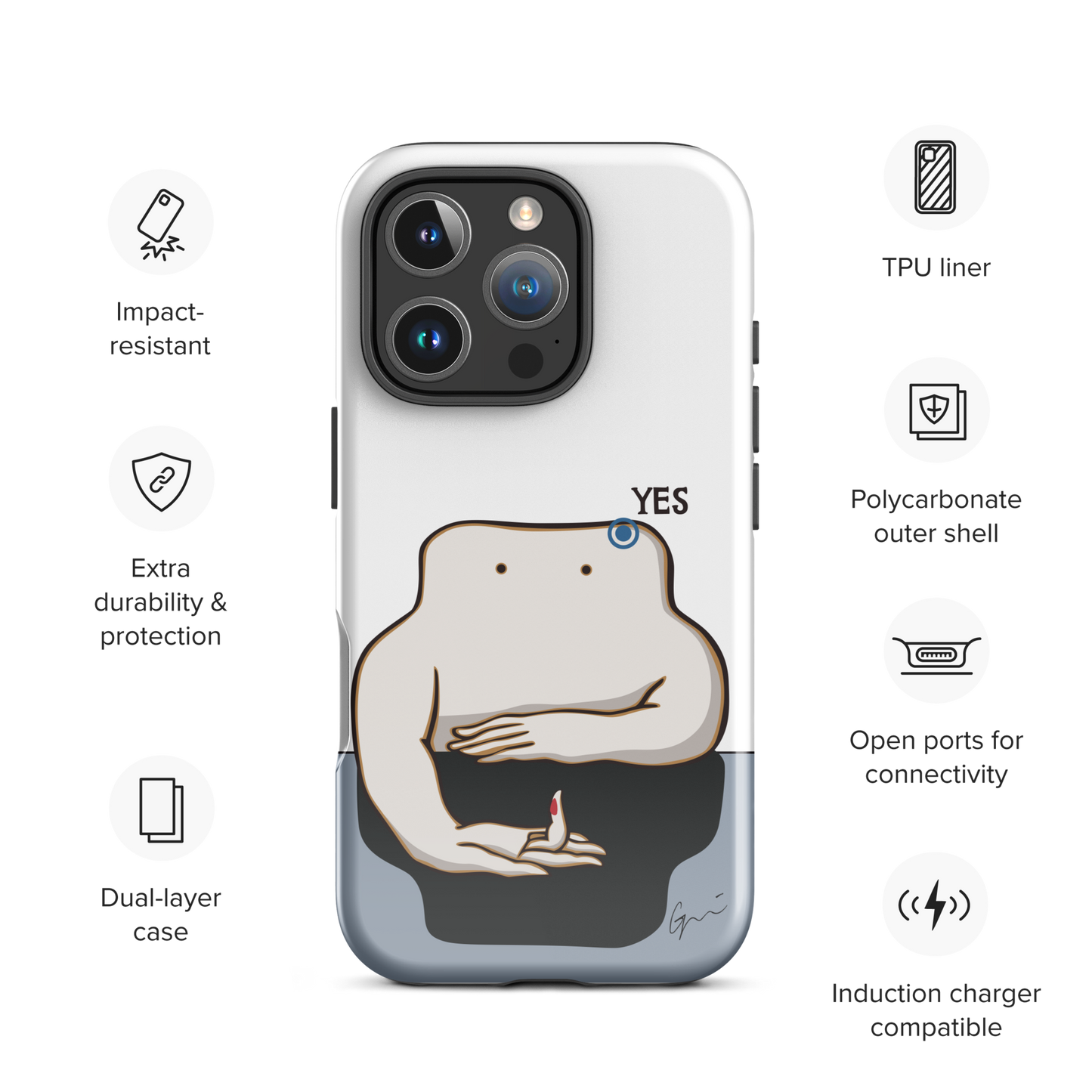 Tough Case for iPhone® | Peeka – YES
