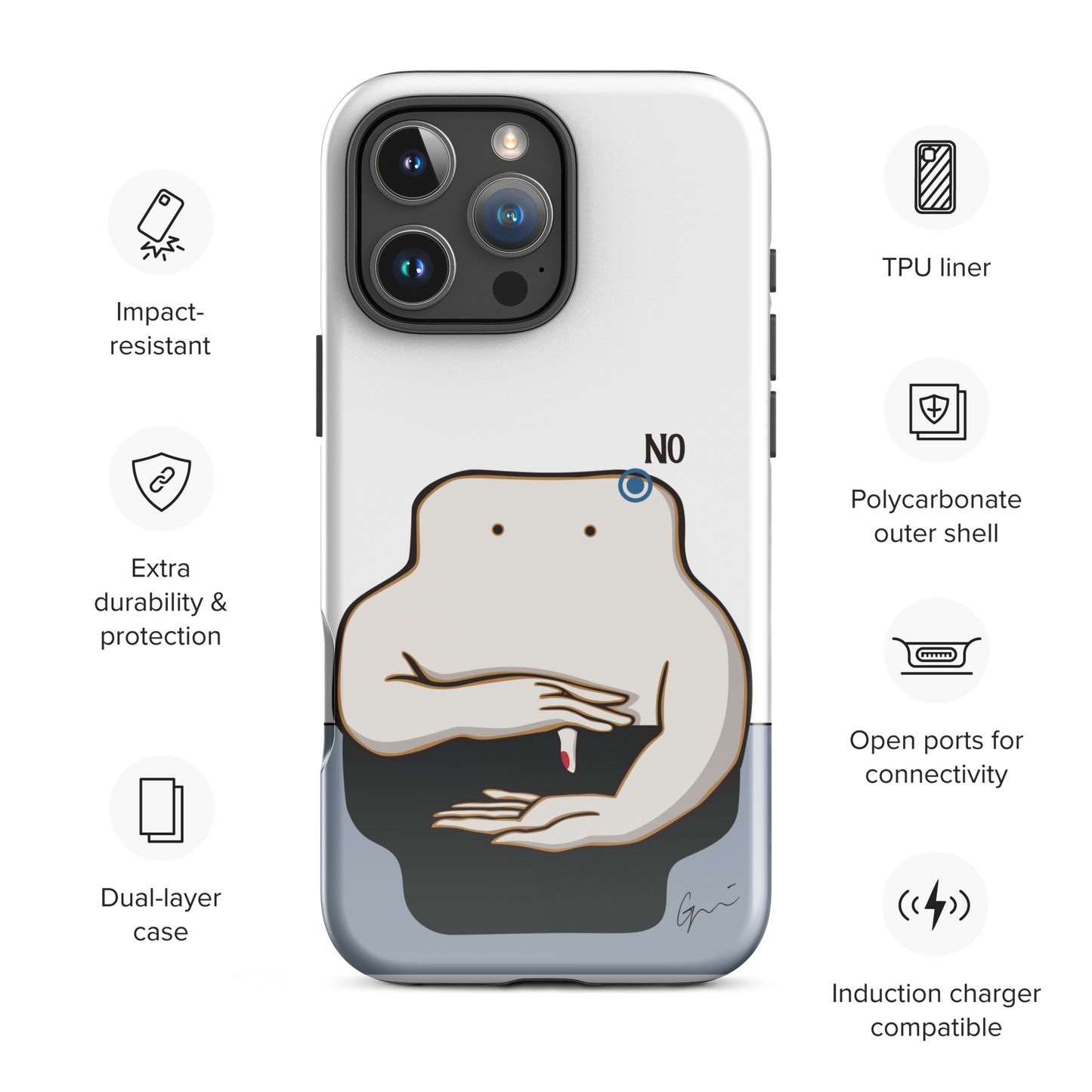 Tough Case for iPhone®| Peeka- NO